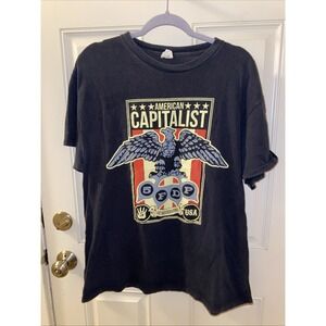 FIVE FINGER DEATH PUNCH 2011 Tour Shirt AMERICAN CAPITALIST Large Delta